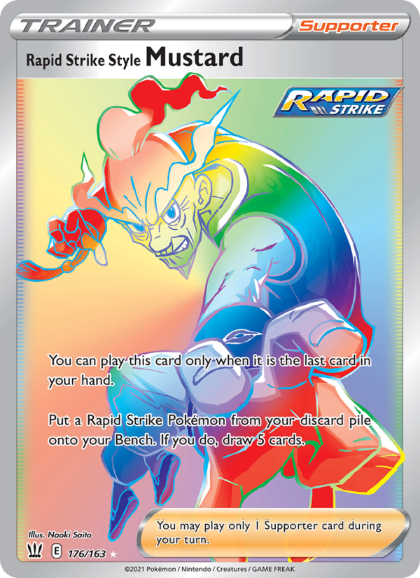 Rapid Strike Style Mustard - Pokémon TCG Card