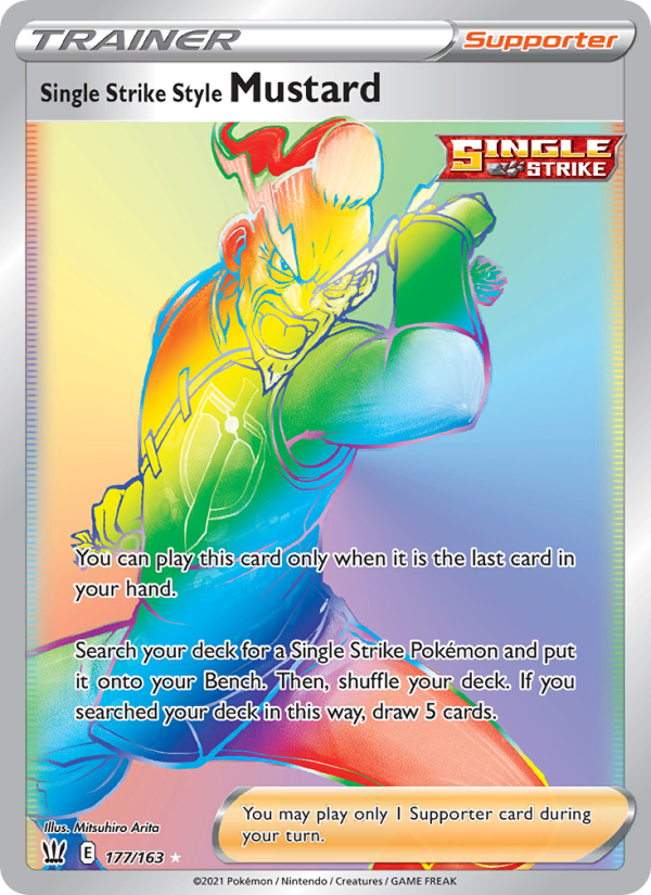 Single Strike Style Mustard - Pokémon TCG Card