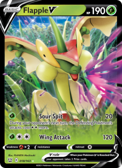 Flapple V - pokemon TCG Card