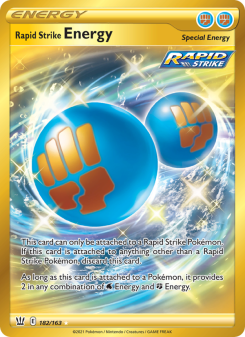 Rapid Strike Energy - pokemon TCG Card