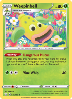Weepinbell - pokemon TCG Card