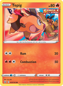 Tepig - pokemon TCG Card