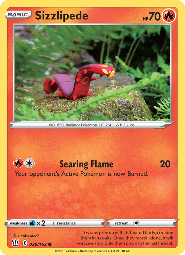 Sizzlipede - Pokémon TCG Card