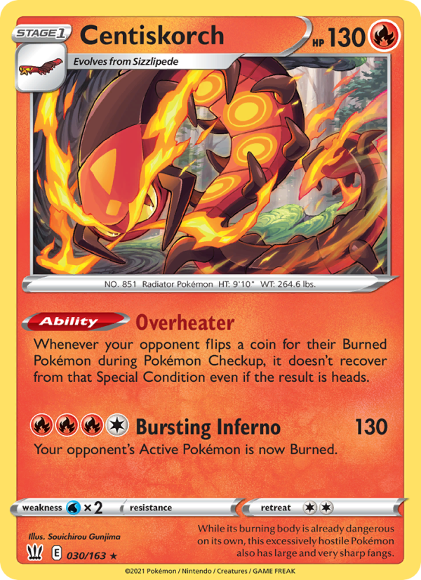 Centiskorch - Pokémon TCG Card