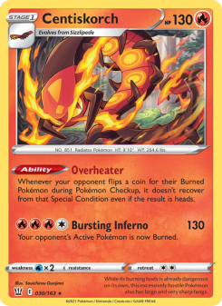 Centiskorch - pokemon TCG Card