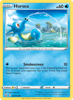 Horsea - pokemon TCG Card