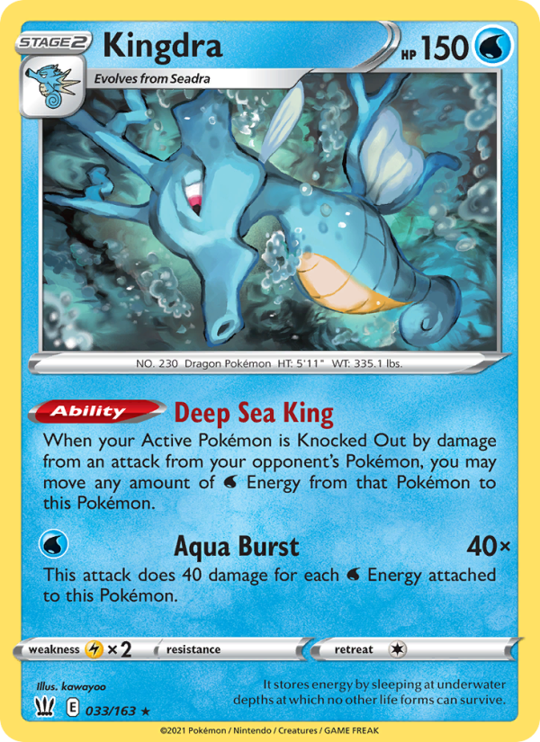 Kingdra - Pokémon TCG Card
