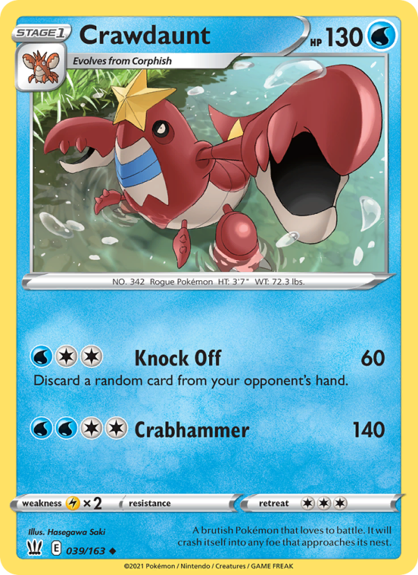 Crawdaunt - Pokémon TCG Card