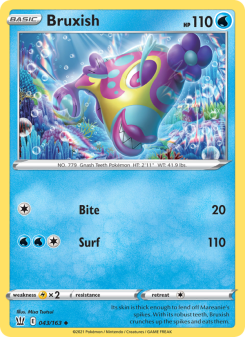 Bruxish - pokemon TCG Card