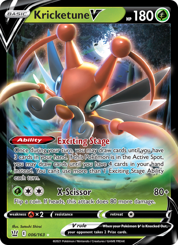 Kricketune V - Pokémon TCG Card