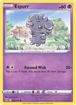 Espurr - pokemon TCG Card