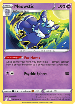 Meowstic - pokemon TCG Card