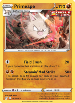 Primeape - pokemon TCG Card