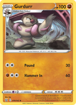 Gurdurr - pokemon TCG Card