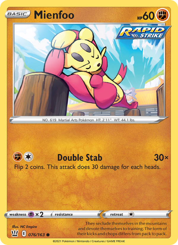 Mienfoo - Pokémon TCG Card