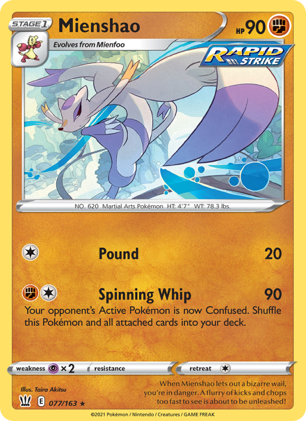 Mienshao - Pokémon TCG Card