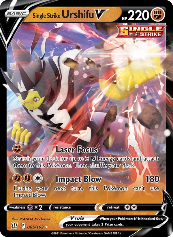 Single Strike Urshifu V - Pokémon TCG Card