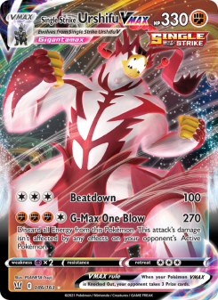 Single Strike Urshifu VMAX - pokemon TCG Card