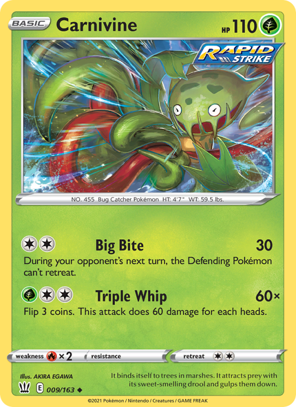 Carnivine - Pokémon TCG Card