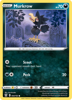Murkrow - pokemon TCG Card