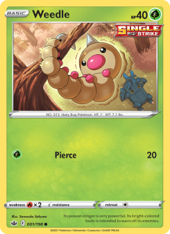 Weedle - pokemon TCG Card