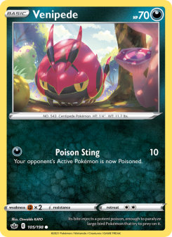 Venipede - pokemon TCG Card