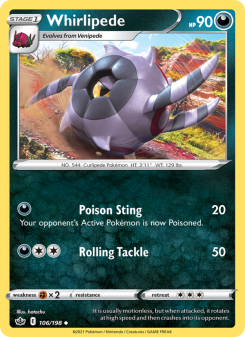 Whirlipede - pokemon TCG Card