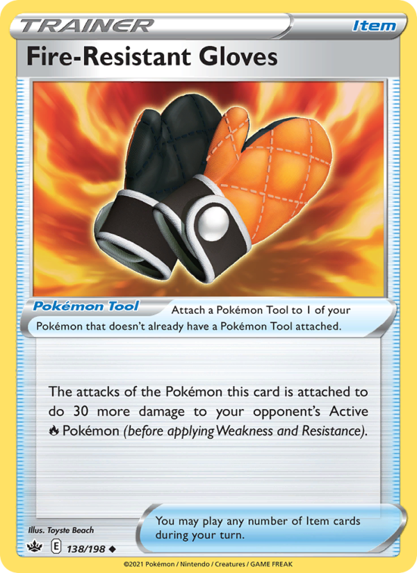 Fire-Resistant Gloves - Pokémon TCG Card