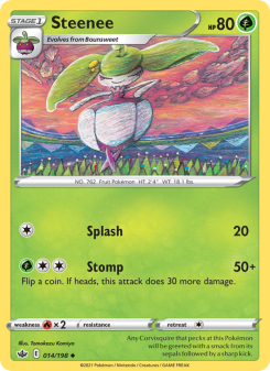 Steenee - pokemon TCG Card