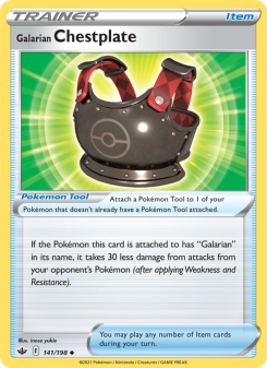 Galarian Chestplate - pokemon TCG Card