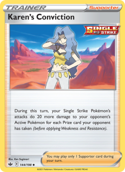 Karen's Conviction - pokemon TCG Card