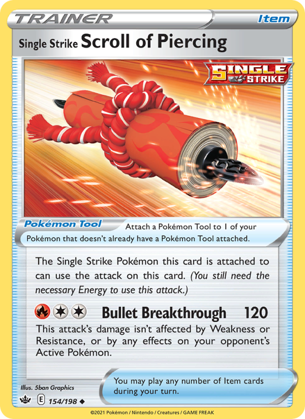 Single Strike Scroll of Piercing - Pokémon TCG Card