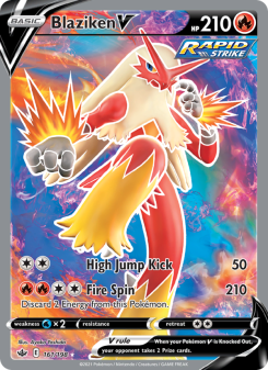 Blaziken V - pokemon TCG Card