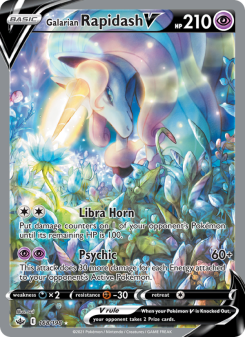 Galarian Rapidash V - pokemon TCG Card