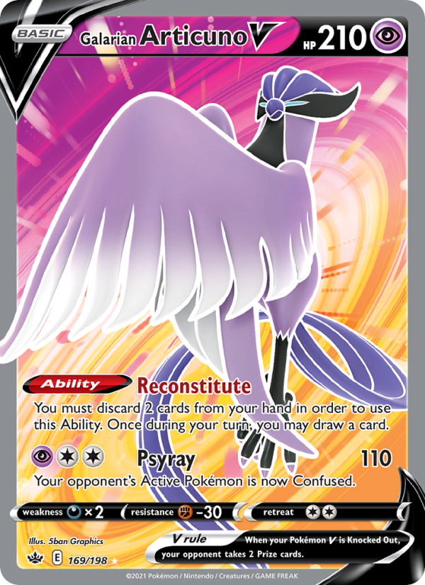 Galarian Articuno V - Pokémon TCG Card