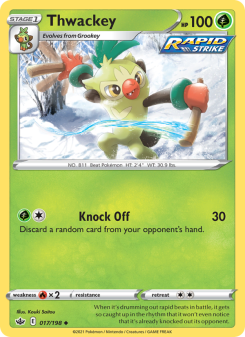 Thwackey - pokemon TCG Card