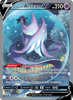 Galarian Articuno V - pokemon TCG Card