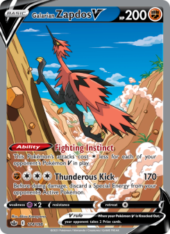 Galarian Zapdos V - pokemon TCG Card