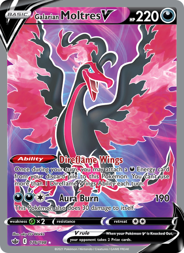 Galarian Moltres V - Pokémon TCG Card