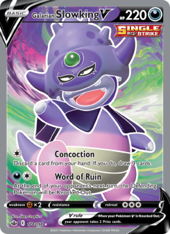 Galarian Slowking V - pokemon TCG Card