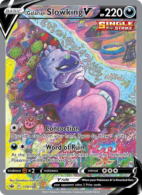 Galarian Slowking V - Pokémon TCG Card