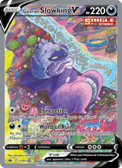 Galarian Slowking V - pokemon TCG Card