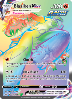 Blaziken VMAX - pokemon TCG Card