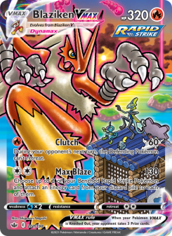 Blaziken VMAX - pokemon TCG Card