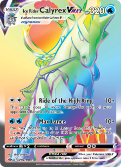 Ice Rider Calyrex VMAX - pokemon TCG Card