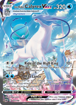 Ice Rider Calyrex VMAX - pokemon TCG Card