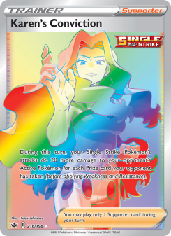 Karen's Conviction - pokemon TCG Card