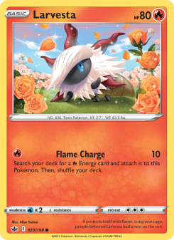 Larvesta - pokemon TCG Card