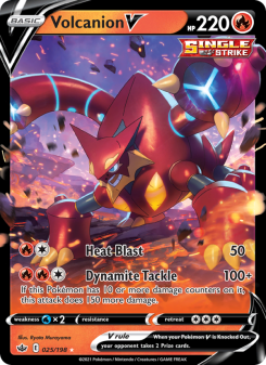 Volcanion V - pokemon TCG Card