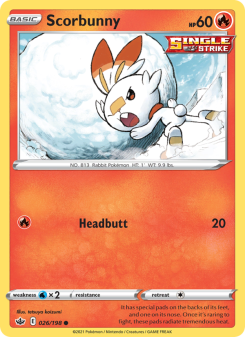Scorbunny - pokemon TCG Card